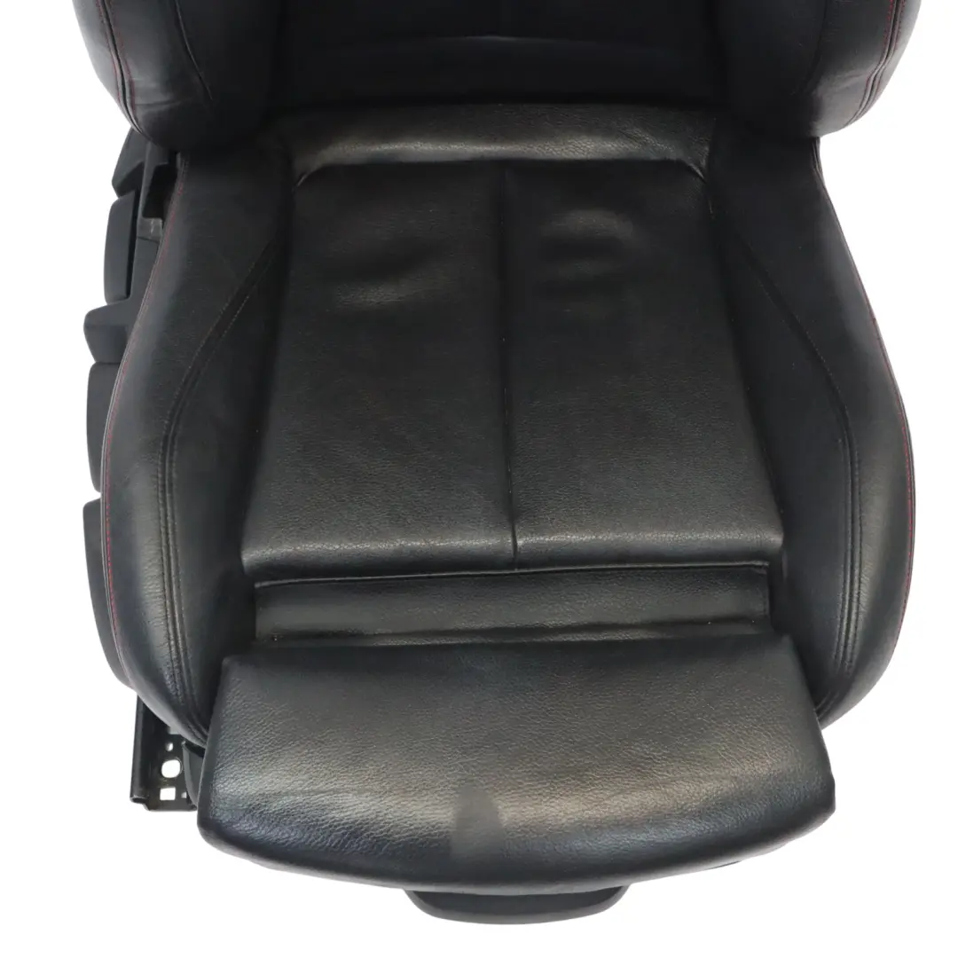 Front Right O/S Heated Leather Dakota Black With Red Accent to BMW F20 Sport Seat with Part number 7295144 BMW F20 Sport Seat Front Right O/S Heated Leather Dakota Black With Red Accent - SKU 7295144-4 - Part number 7295144