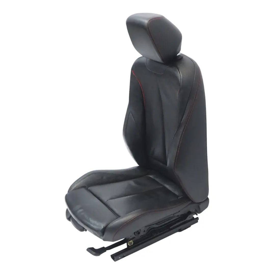 BMW F20 Sport Seat Front Right O/S Heated Leather Dakota Black With Red Accent - SKU 7295144-4 - Part number 7295144