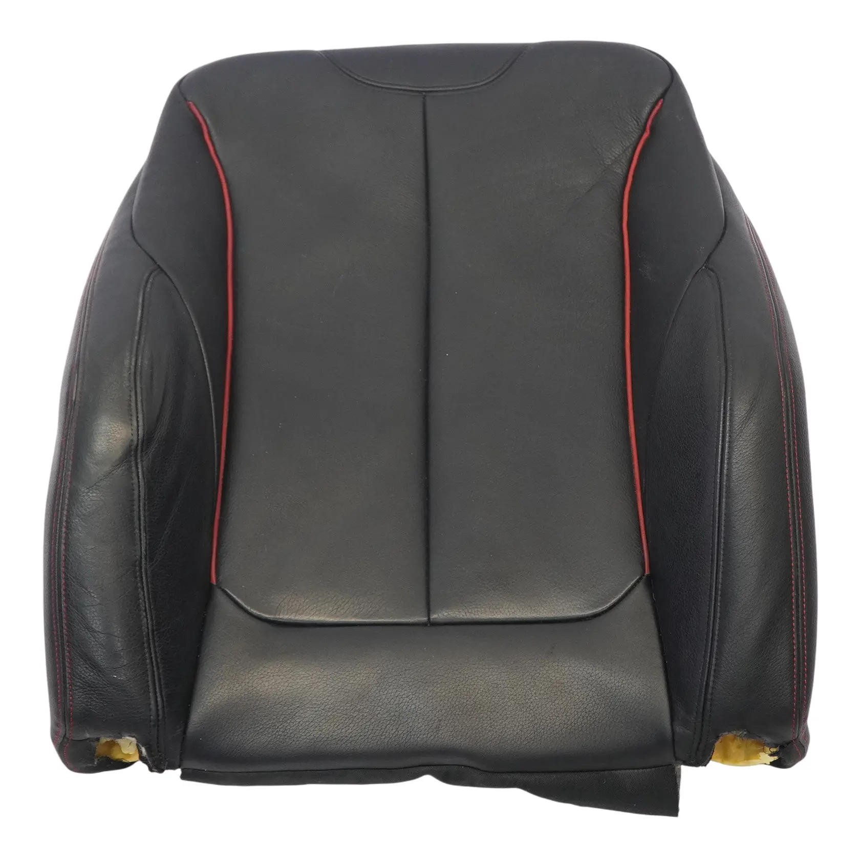 BMW F20 F30 Backrest Cover Front Right Sport Seat O/S Black Red Leather Dakota