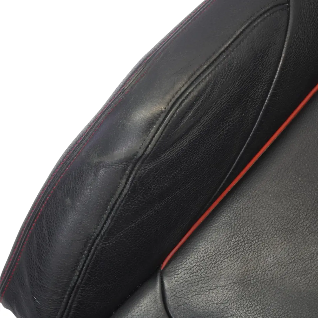 Copertura anteriore destro sedile sportivo nero rosso pelle Dakota per BMW F20 F30 con numero di parte 7295144 BMW F20 F30 Copertura anteriore destro sedile sportivo nero rosso pelle Dakota - SKU 7295144 - Numero di parte 7295144