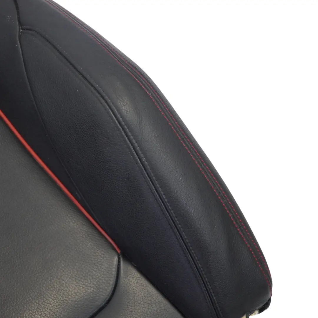 BMW F20 F30 Oparcie Fotela Przedniego Prawe Skóra Dakota Czarna Czerwona - SKU 7295144 - Numer Części 7295144