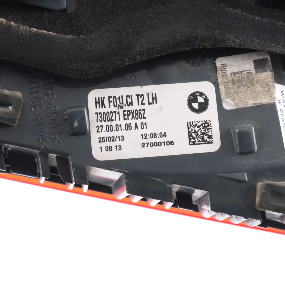 Rückleuchte Heckleuchte Rücklicht Hinten Links Innen für BMW 7 er F01 mit Teilenummer 7300271 BMW 7 er F01 Rückleuchte Heckleuchte Rücklicht Hinten Links Innen - SKU 7300271-1 - Teilenummer 7300271