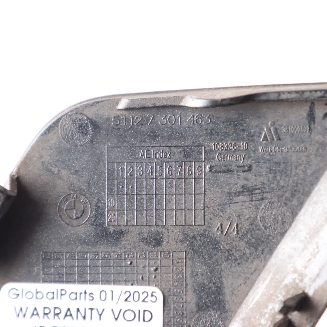 Towing Eye Cover Rear Bumper Hook Flap Cap Liquid Blue Metallic - B40 to BMW F20 F21 with Part number 7301463 BMW F20 F21 Towing Eye Cover Rear Bumper Hook Flap Cap Liquid Blue Metallic - B40 - SKU 7301463-LBL - Part number 7301463