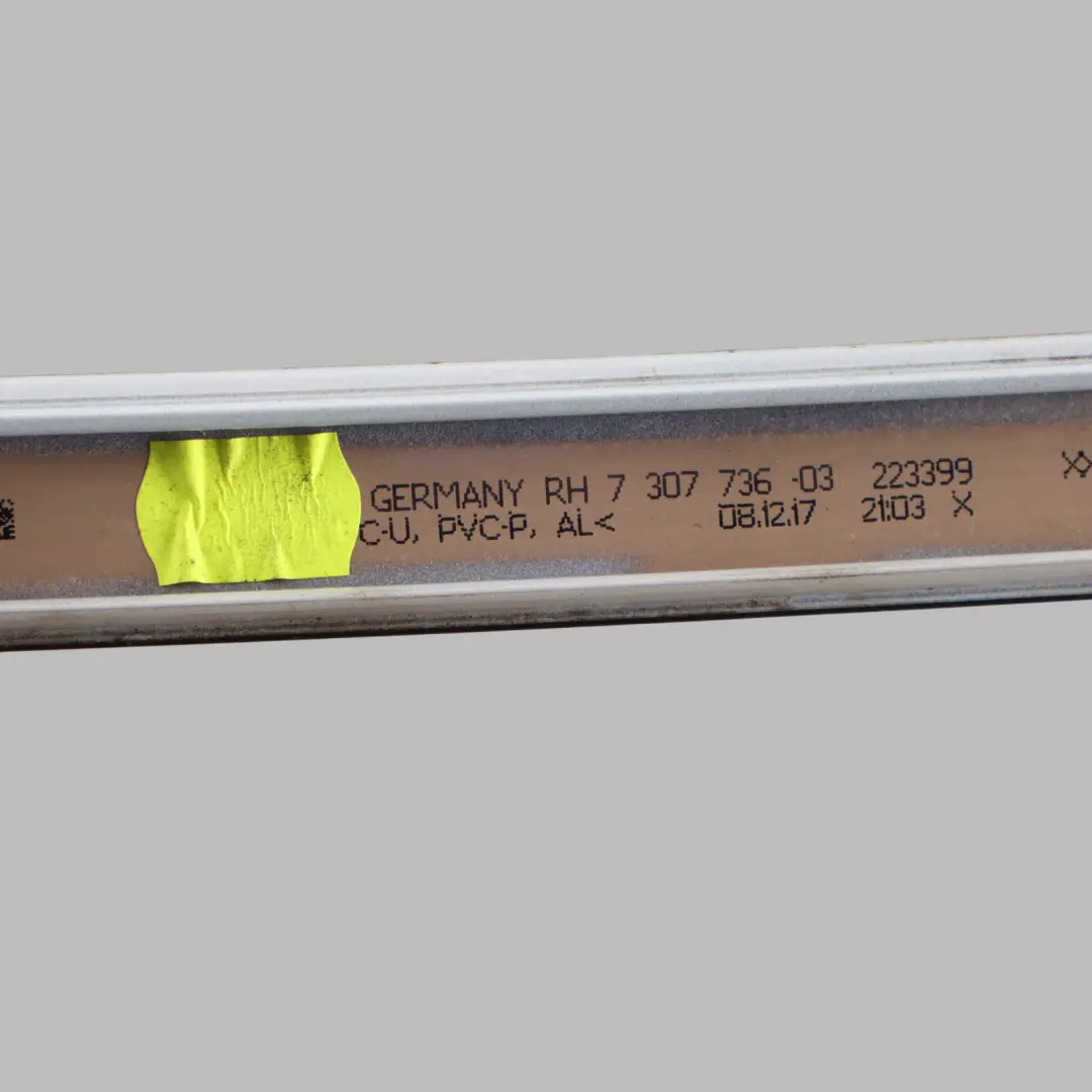 BMW F22 Roof Moulding Right O/S Gutter Rail Trim Alpinweiss Alpine White 3 - 300 - SKU 7307736-AW - Part number 7307736