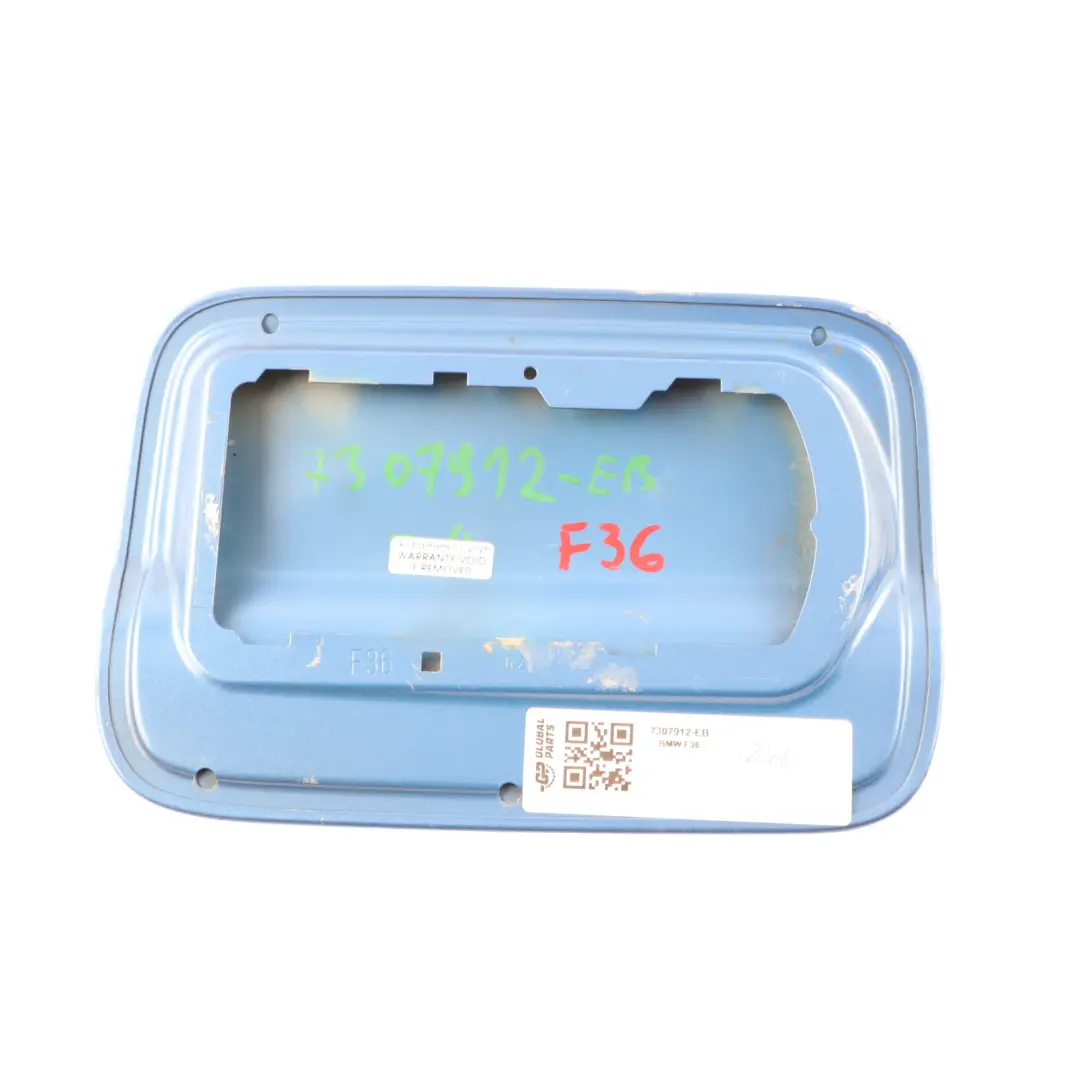 Coupé Tank Deckel Einfüll Klappe Estorilblau Metallic-B45 für BMW F36 Gran mit Teilenummer 7307912 BMW F36 Gran Coupé Tank Deckel Einfüll Klappe Estorilblau Metallic-B45 - SKU 7307912-EB - Teilenummer 7307912