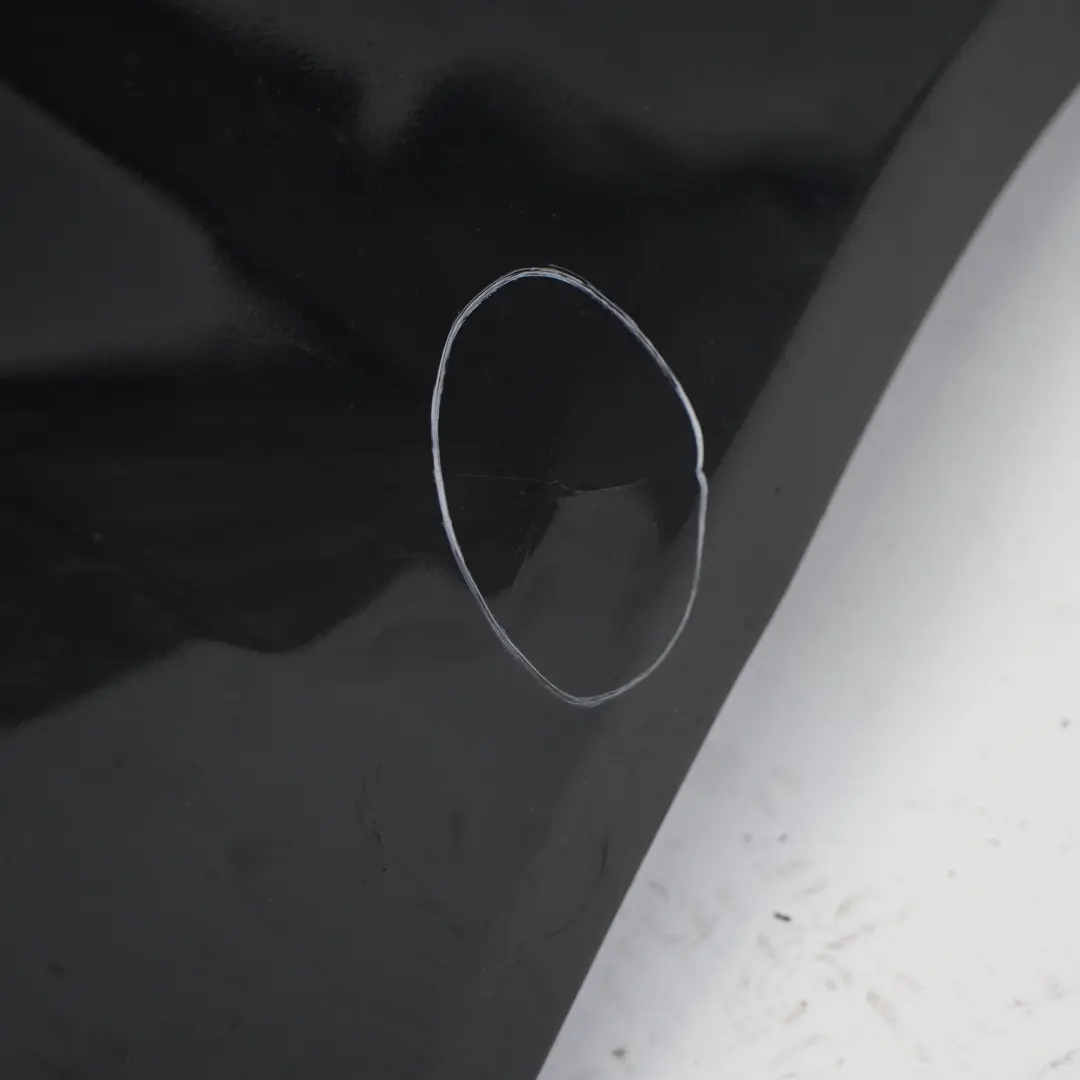 BMW F01 LCI Rear Bumper Trim Panel Cover Black Sapphire Metallic - 475 - SKU 7311354-BS - Part number 7311354