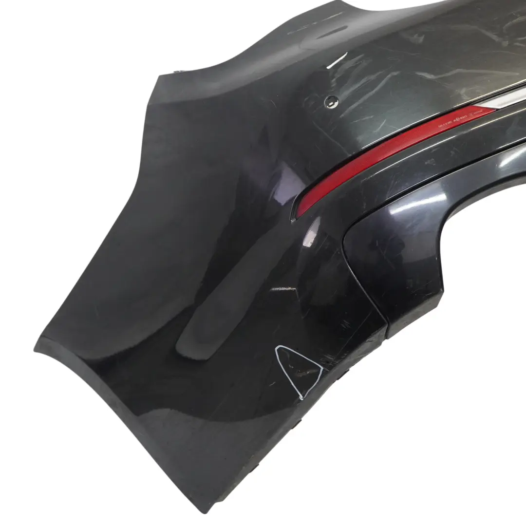 BMW F01 LCI Rear Bumper Trim Panel Cover Black Sapphire Metallic - 475 - SKU 7311354-BS - Part number 7311354