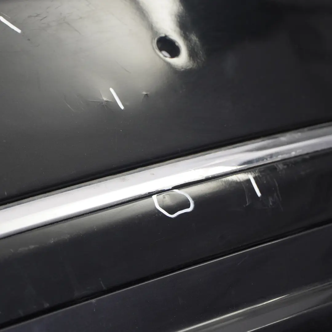 Bumper Trim Panel Cover Black Sapphire Metallic - 475 to BMW F01 LCI Rear with Part number 7311354 BMW F01 LCI Rear Bumper Trim Panel Cover Black Sapphire Metallic - 475 - SKU 7311354-BS - Part number 7311354