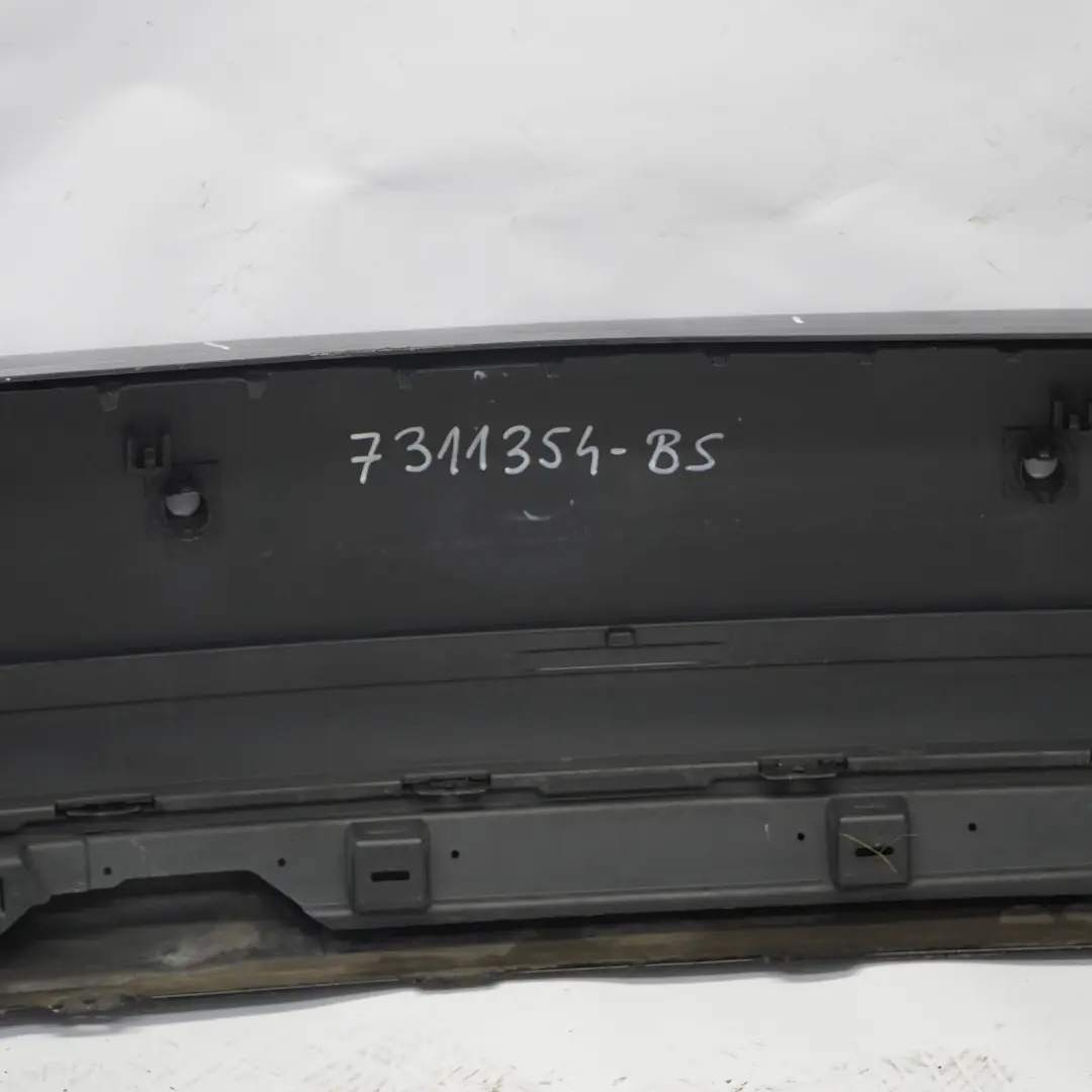BMW F01 LCI Rear Bumper Trim Panel Cover Black Sapphire Metallic - 475 - SKU 7311354-BS - Part number 7311354