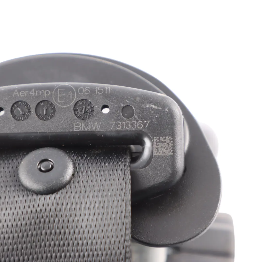 Mini F56 Seatbelt Rear Left N/S Upper Seat Belt Black - SKU 7313367 - Part number 7313367