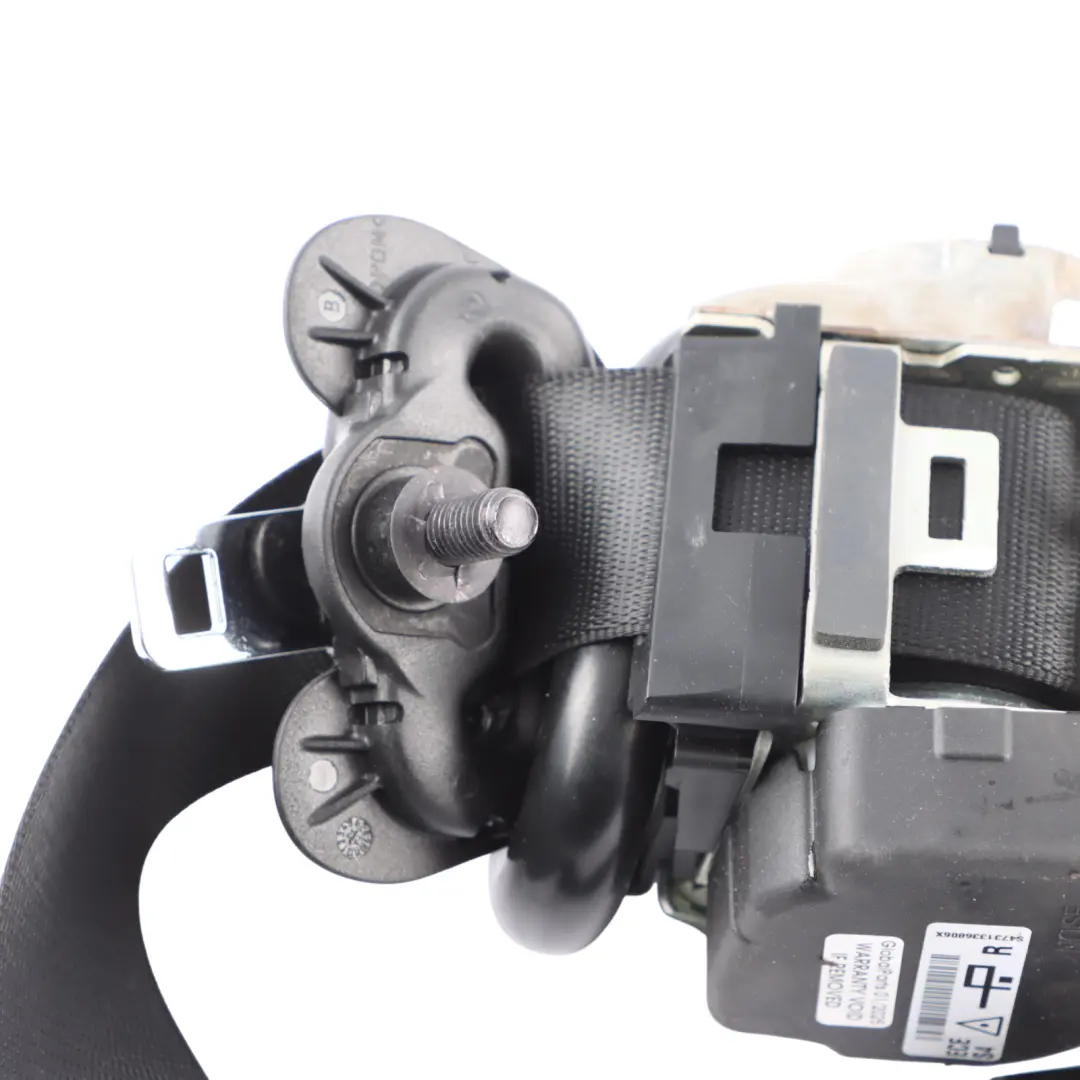 Mini F56 Seatbelt Rear Right O/S Upper Seat Belt Black - SKU 7313368 - Part number 7313368