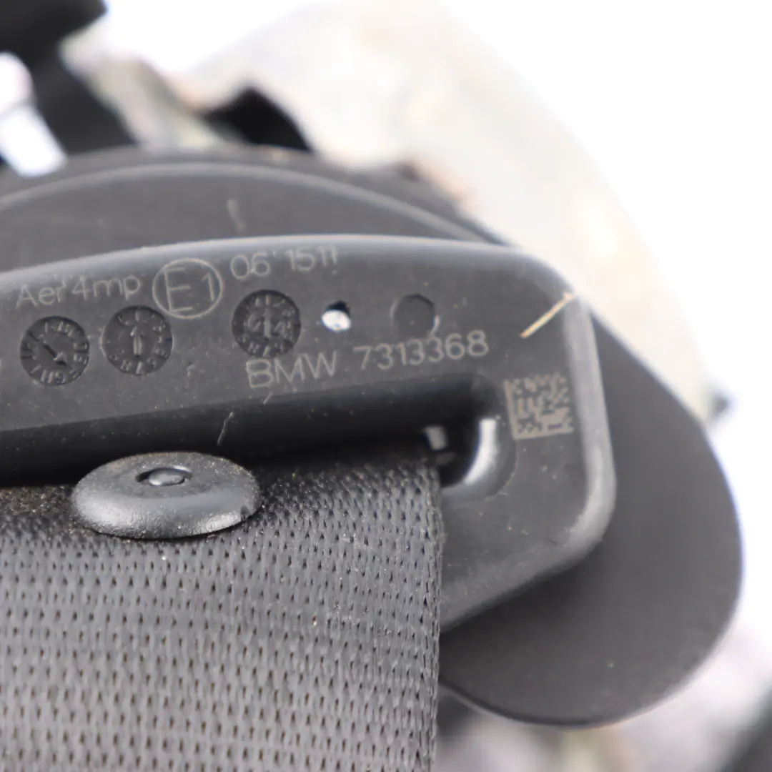 Mini F56 Seatbelt Rear Right O/S Upper Seat Belt Black - SKU 7313368 - Part number 7313368