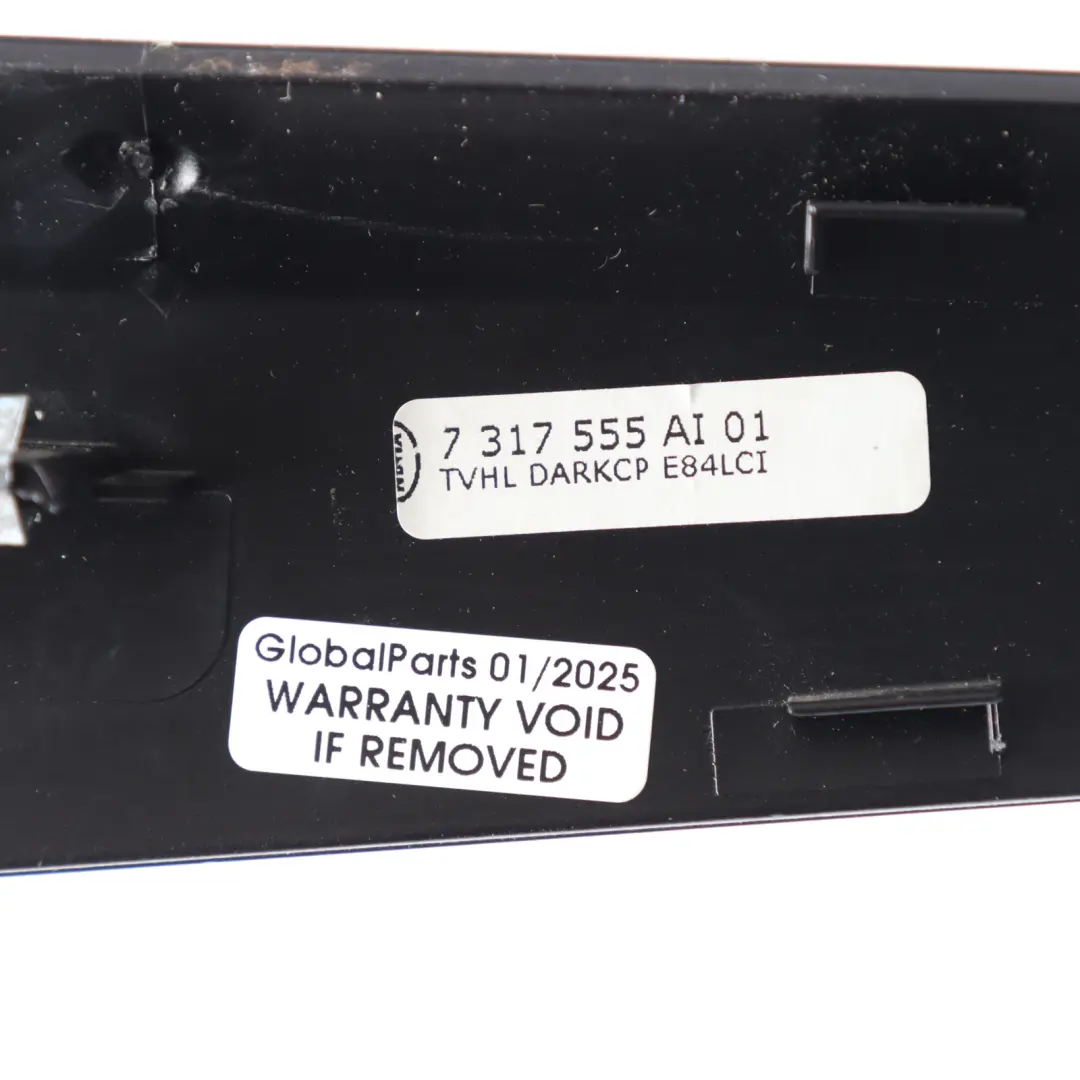 Striscia Scheda Porta Anteriore Copertura Lucida Marrone per BMW X1 E84 con numero di parte 7317555 BMW X1 E84 Striscia Scheda Porta Anteriore Copertura Lucida Marrone - SKU 7317555 - Numero di parte 7317555