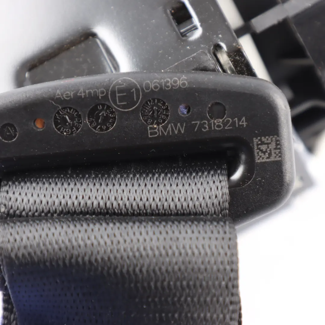 Mini F55 Rear Seat Belt Seatbelt Right O/S Black - SKU 7318214 - Part number 7318214