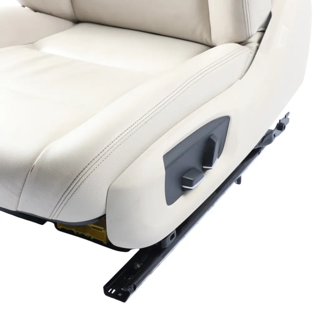 Front Left N/S Interior Memory Heated Leather Dakota Ivory to BMW F01 LCI Seat with Part number 7319208 BMW F01 LCI Seat Front Left N/S Interior Memory Heated Leather Dakota Ivory - SKU 7319208-1 - Part number 7319208