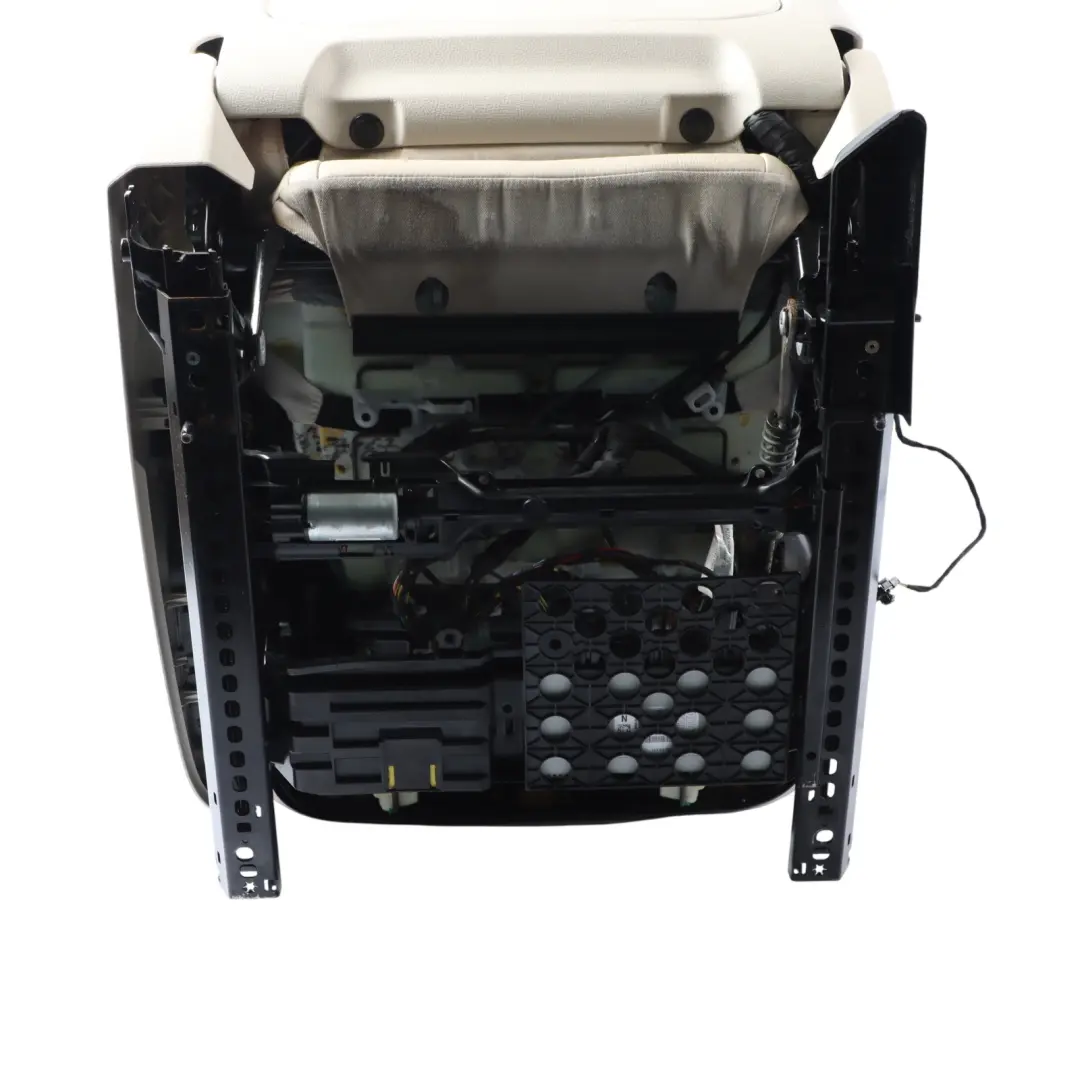 Front Left N/S Interior Memory Heated Leather Dakota Ivory to BMW F01 LCI Seat with Part number 7319208 BMW F01 LCI Seat Front Left N/S Interior Memory Heated Leather Dakota Ivory - SKU 7319208-1 - Part number 7319208