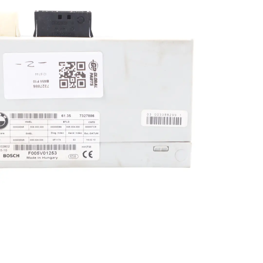 Heck Klappen Modul BMW F01 F10 Kofferraum Deckel Steuer Gerät ECU für mit Teilenummer 7327886 Heck Klappen Modul BMW F01 F10 Kofferraum Deckel Steuer Gerät ECU - SKU 7327886 - Teilenummer 7327886