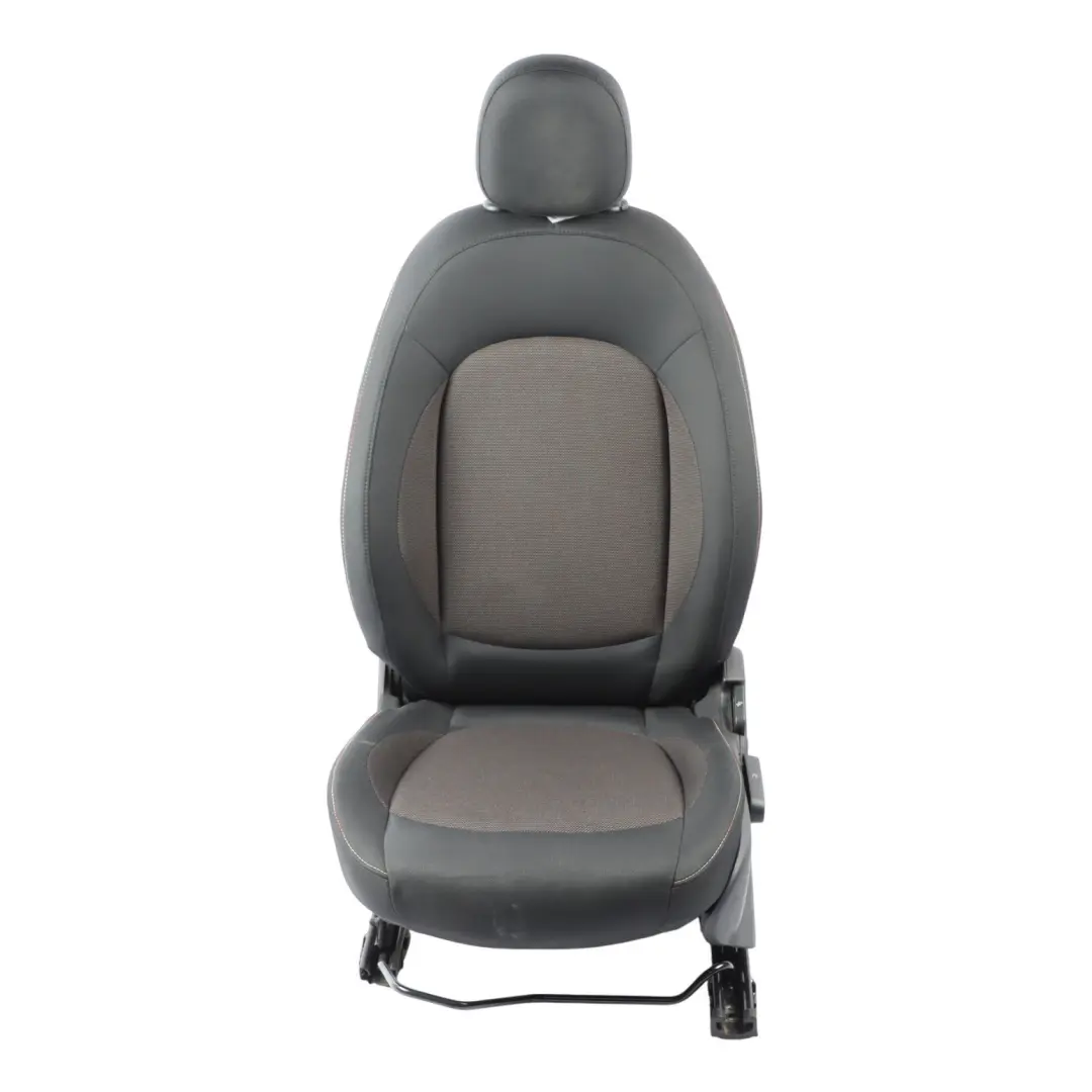 Front Left N/S Cloth Heated Seat Fabric Firework Carbon Black to Mini Cooper F60 with Part number 7344583 Mini Cooper F60 Front Left N/S Cloth Heated Seat Fabric Firework Carbon Black - SKU 7344583-5 - Part number 7344583