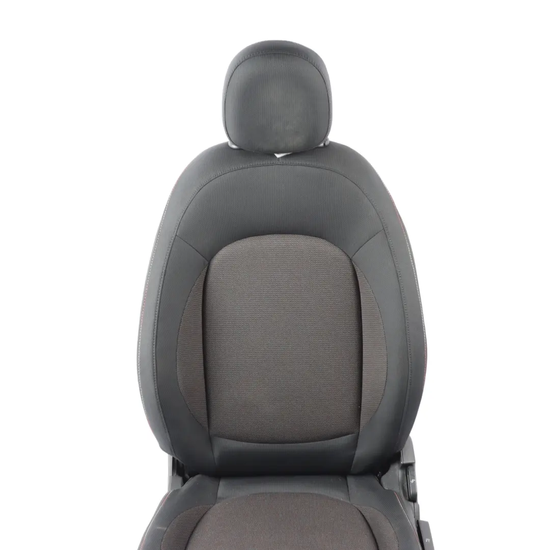 Front Left N/S Cloth Heated Seat Fabric Firework Carbon Black to Mini Cooper F60 with Part number 7344583 Mini Cooper F60 Front Left N/S Cloth Heated Seat Fabric Firework Carbon Black - SKU 7344583-5 - Part number 7344583