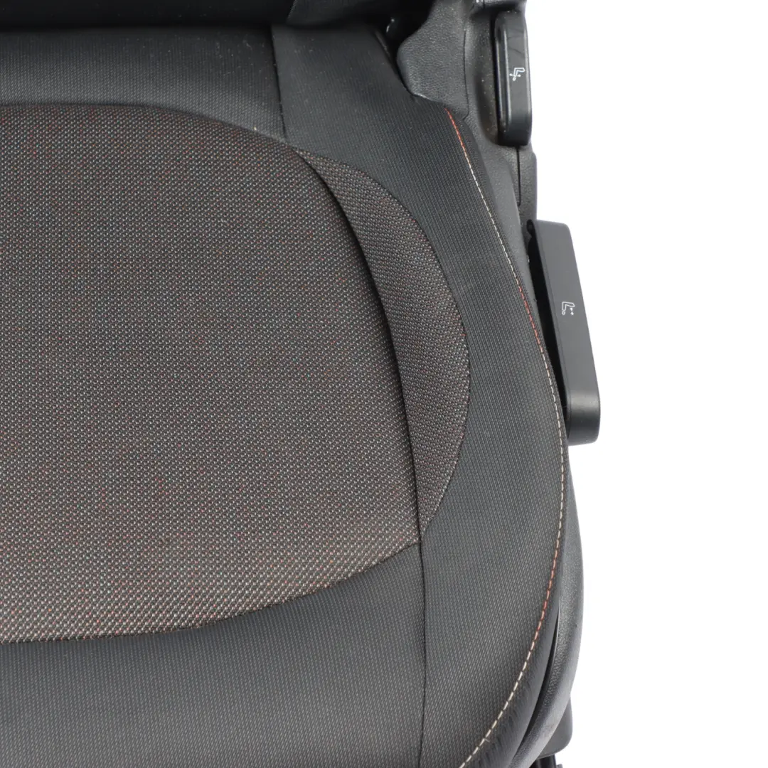 Front Left N/S Cloth Heated Seat Fabric Firework Carbon Black to Mini Cooper F60 with Part number 7344583 Mini Cooper F60 Front Left N/S Cloth Heated Seat Fabric Firework Carbon Black - SKU 7344583-5 - Part number 7344583