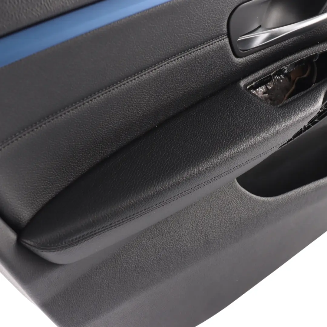 Door Card Front Left N/S Lining Trim Panel Black Leather to BMW F36 LCI with Part number 7347161 BMW F36 LCI Door Card Front Left N/S Lining Trim Panel Black Leather - SKU 7347161-3 - Part number 7347161