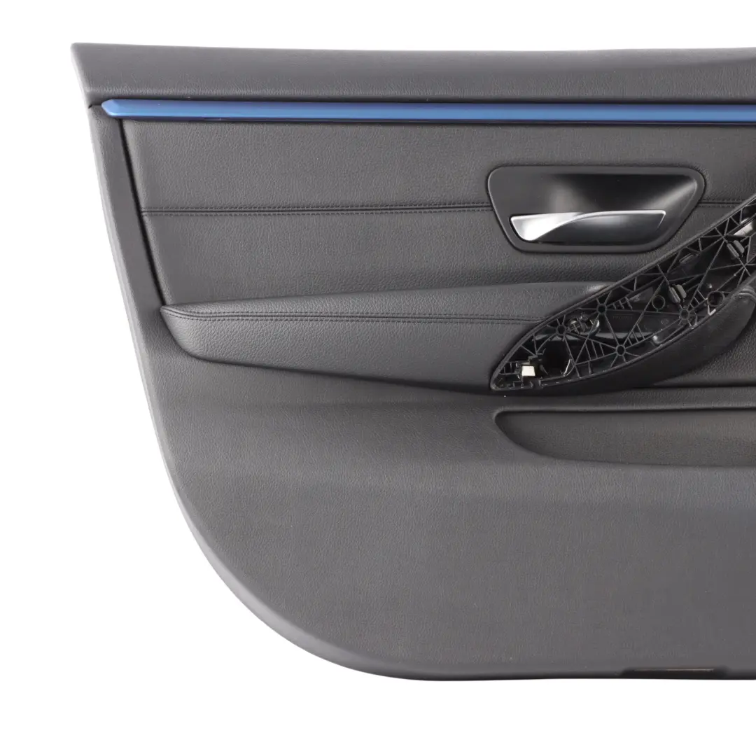 Door Card Front Left N/S Lining Trim Panel Black Leather to BMW F36 LCI with Part number 7347161 BMW F36 LCI Door Card Front Left N/S Lining Trim Panel Black Leather - SKU 7347161-3 - Part number 7347161