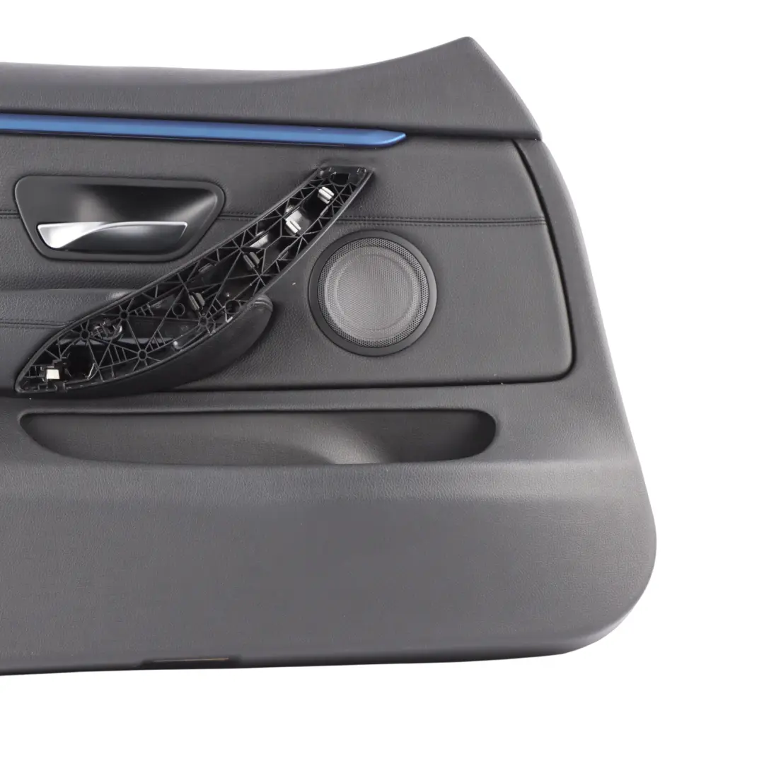 Door Card Front Left N/S Lining Trim Panel Black Leather to BMW F36 LCI with Part number 7347161 BMW F36 LCI Door Card Front Left N/S Lining Trim Panel Black Leather - SKU 7347161-3 - Part number 7347161