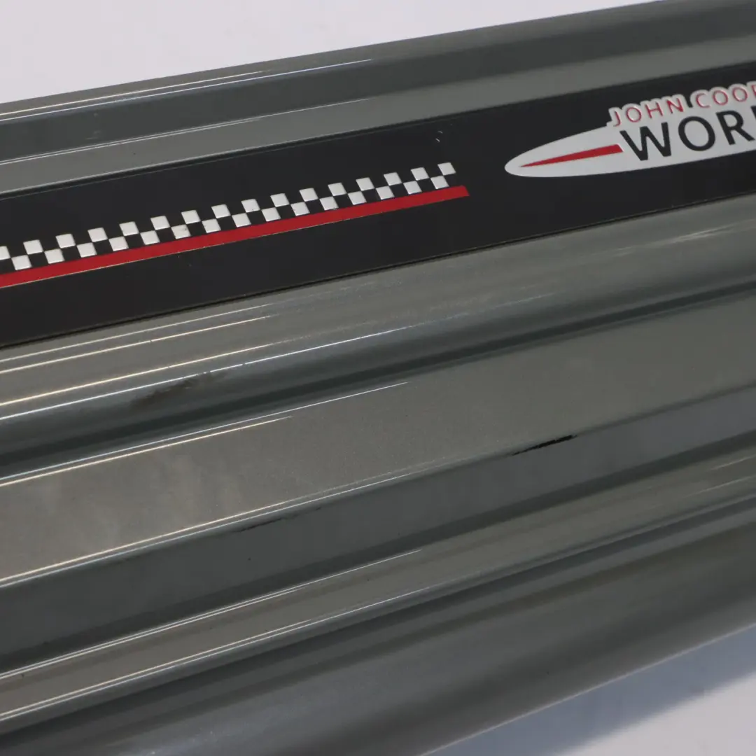 Mini F56 Side Skirt Right O/S JCW Sill Cover Rocker Moonwalk Grey Metallic - B71 - SKU 7352152-MGM - Part number 7352152