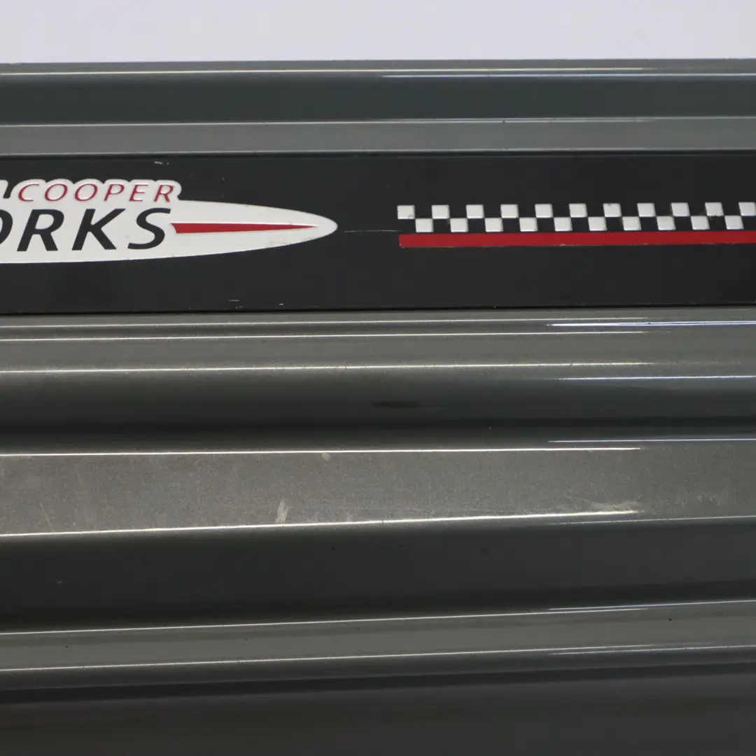 Mini F56 Side Skirt Right O/S JCW Sill Cover Rocker Moonwalk Grey Metallic - B71 - SKU 7352152-MGM - Part number 7352152