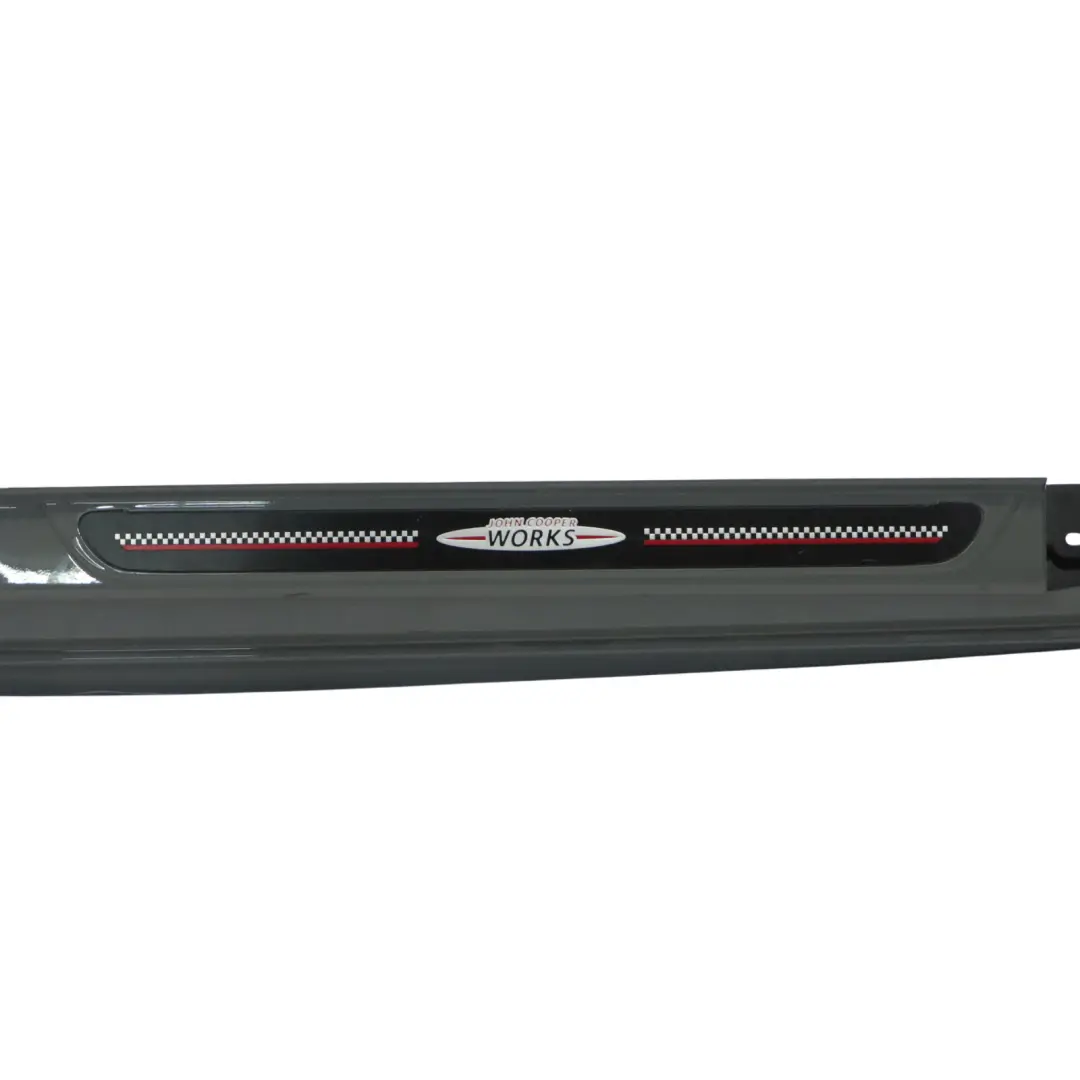 Side Skirt Right O/S JCW Sill Cover Rocker Moonwalk Grey Metallic - B71 to Mini F56 with Part number 7352152 Mini F56 Side Skirt Right O/S JCW Sill Cover Rocker Moonwalk Grey Metallic - B71 - SKU 7352152-MGM - Part number 7352152