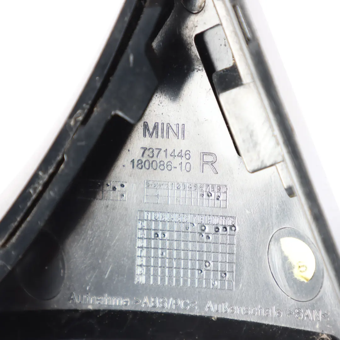 Spoiler Covering Cover Panel Right O/S to Mini Cooper F55 Rear with Part number 7371446 Mini Cooper F55 Rear Spoiler Covering Cover Panel Right O/S - SKU 7371446 - Part number 7371446