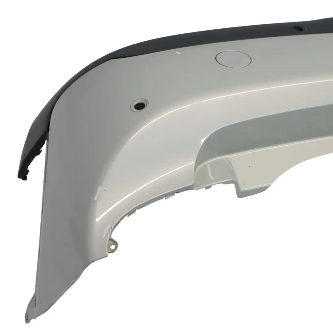 Bumper Trim Panel Cover White Silver Metallic - A62 to Mini F55 Rear with Part number 7380024 Mini F55 Rear Bumper Trim Panel Cover White Silver Metallic - A62 - SKU 7380024-WS - Part number 7380024