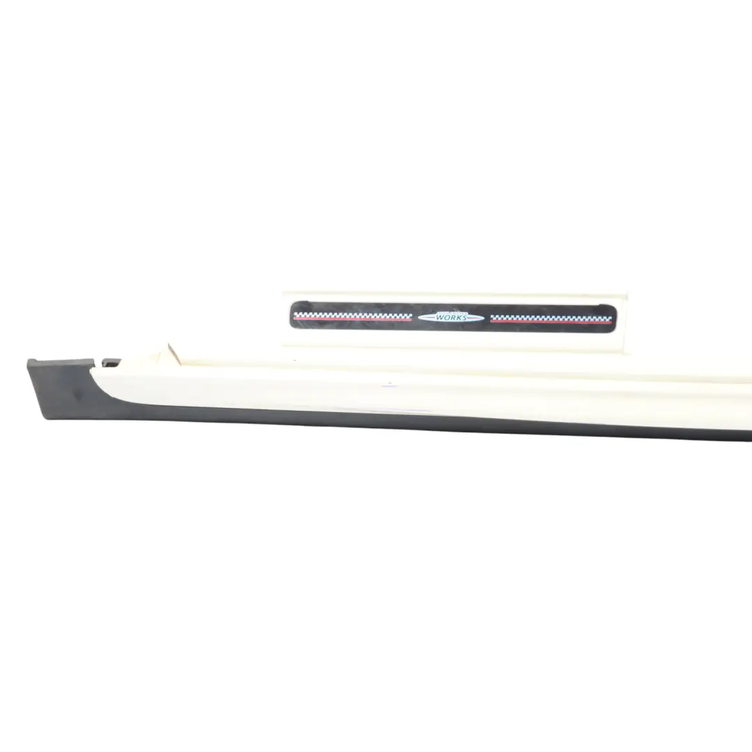 Side Skirt Left N/S JCW Sill Cover Rocker Panel Pepper White - 850 to Mini F55 with Part number 7381033 Mini F55 Side Skirt Left N/S JCW Sill Cover Rocker Panel Pepper White - 850 - SKU 7381033-PW - Part number 7381033