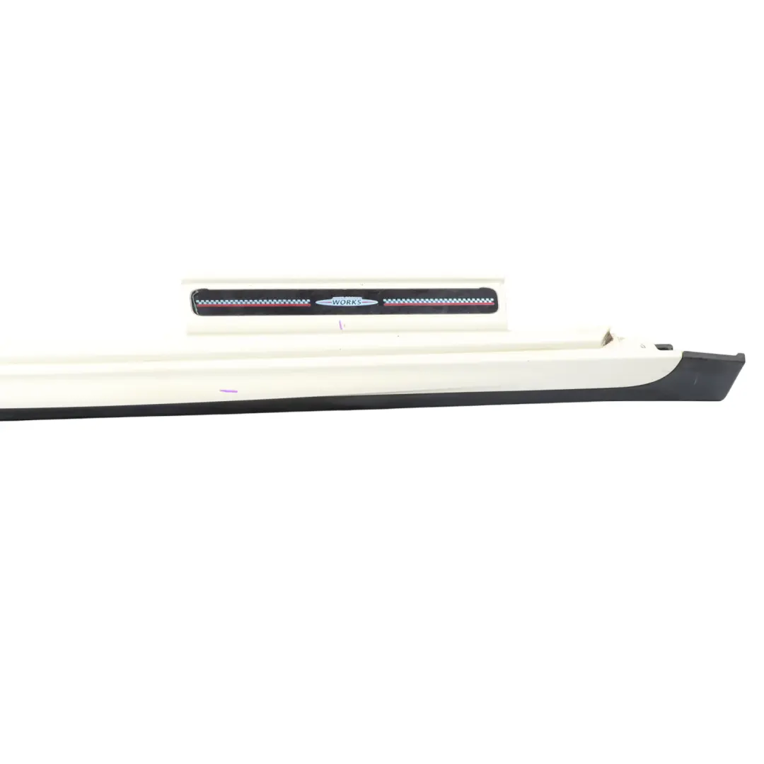 Mini F55 Side Skirt Right O/S JCW Sill Cover Rocker Panel Pepper White - 850 - SKU 7381034-PW - Part number 7381034