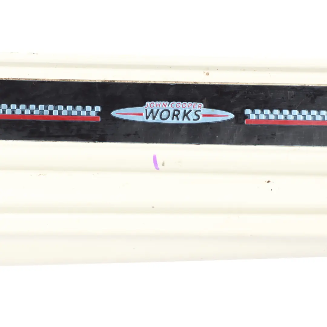 Side Skirt Right O/S JCW Sill Cover Rocker Panel Pepper White - 850 to Mini F55 with Part number 7381034 Mini F55 Side Skirt Right O/S JCW Sill Cover Rocker Panel Pepper White - 850 - SKU 7381034-PW - Part number 7381034