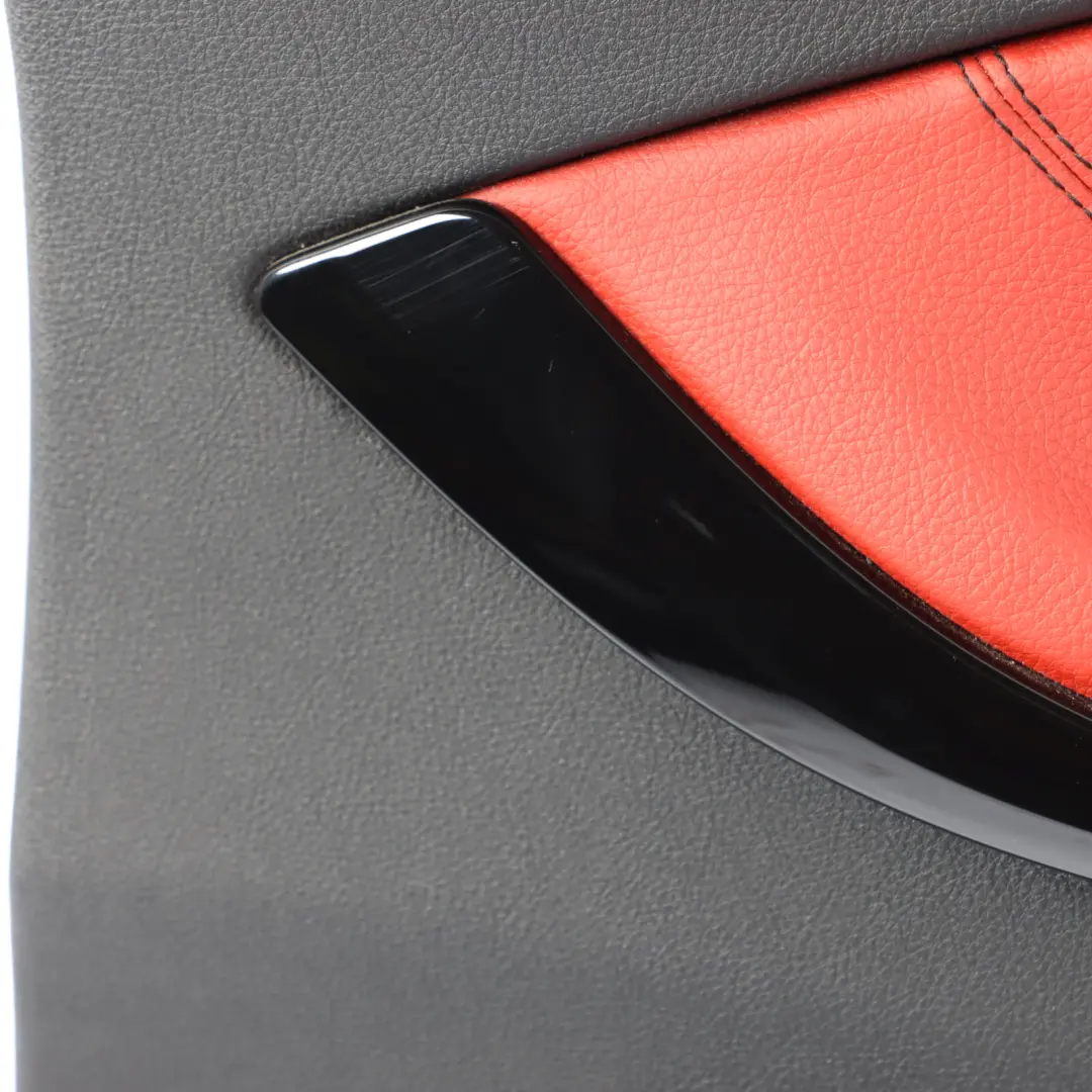 Lateral Trim Panel Rear Right O/S Side Cover Leather Black Red to BMW F32 with Part number 7389674 BMW F32 Lateral Trim Panel Rear Right O/S Side Cover Leather Black Red - SKU 7389674 - Part number 7389674