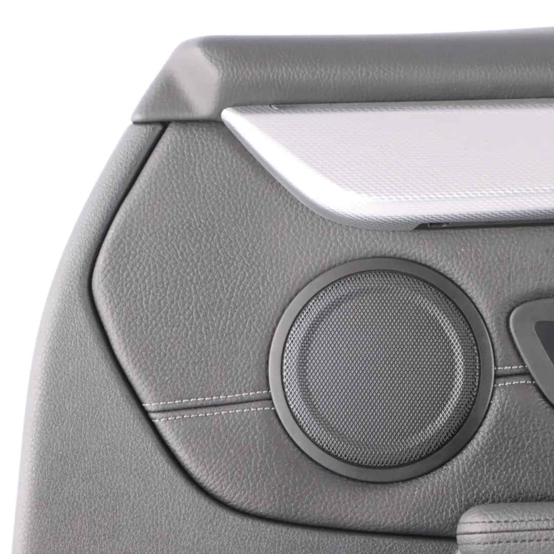 BMW F46 Door Card Front Right O/S Door Lining Panel HiFi Leather Black Grey - SKU 7404820-1 - Part number 7404820