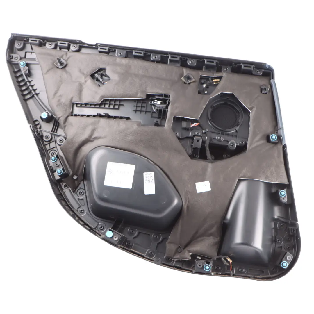 Door Card Rear Right O/S Door Lining Panel HiFi Leather Black Grey to BMW F46 with Part number 7426576 BMW F46 Door Card Rear Right O/S Door Lining Panel HiFi Leather Black Grey - SKU 7426576-1 - Part number 7426576