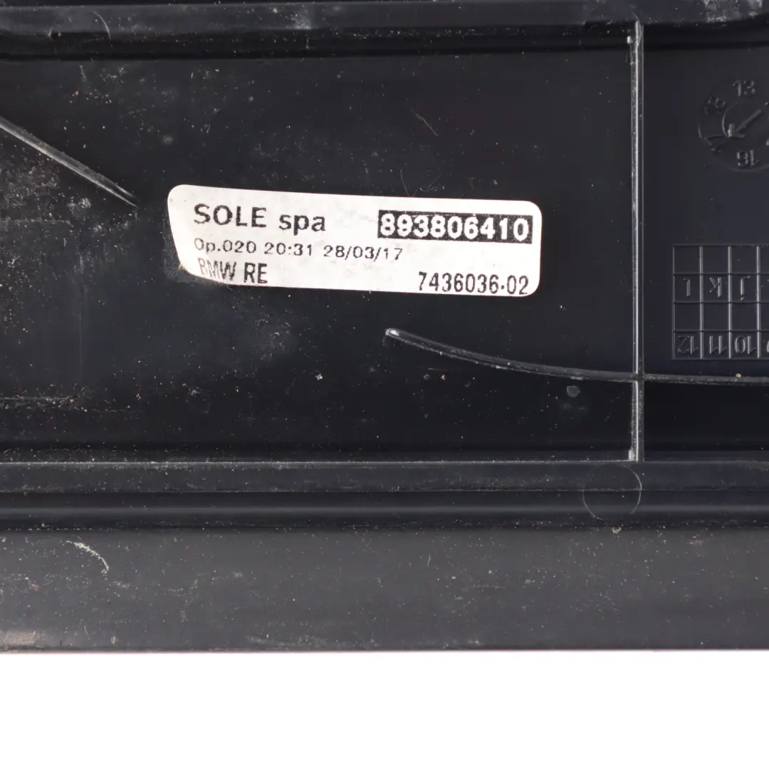 Entrance Door Sill BMW F32 F82 Cover Strip Front Right O/S to with Part number 7436036 Entrance Door Sill BMW F32 F82 Cover Strip Front Right O/S - SKU 7436036 - Part number 7436036