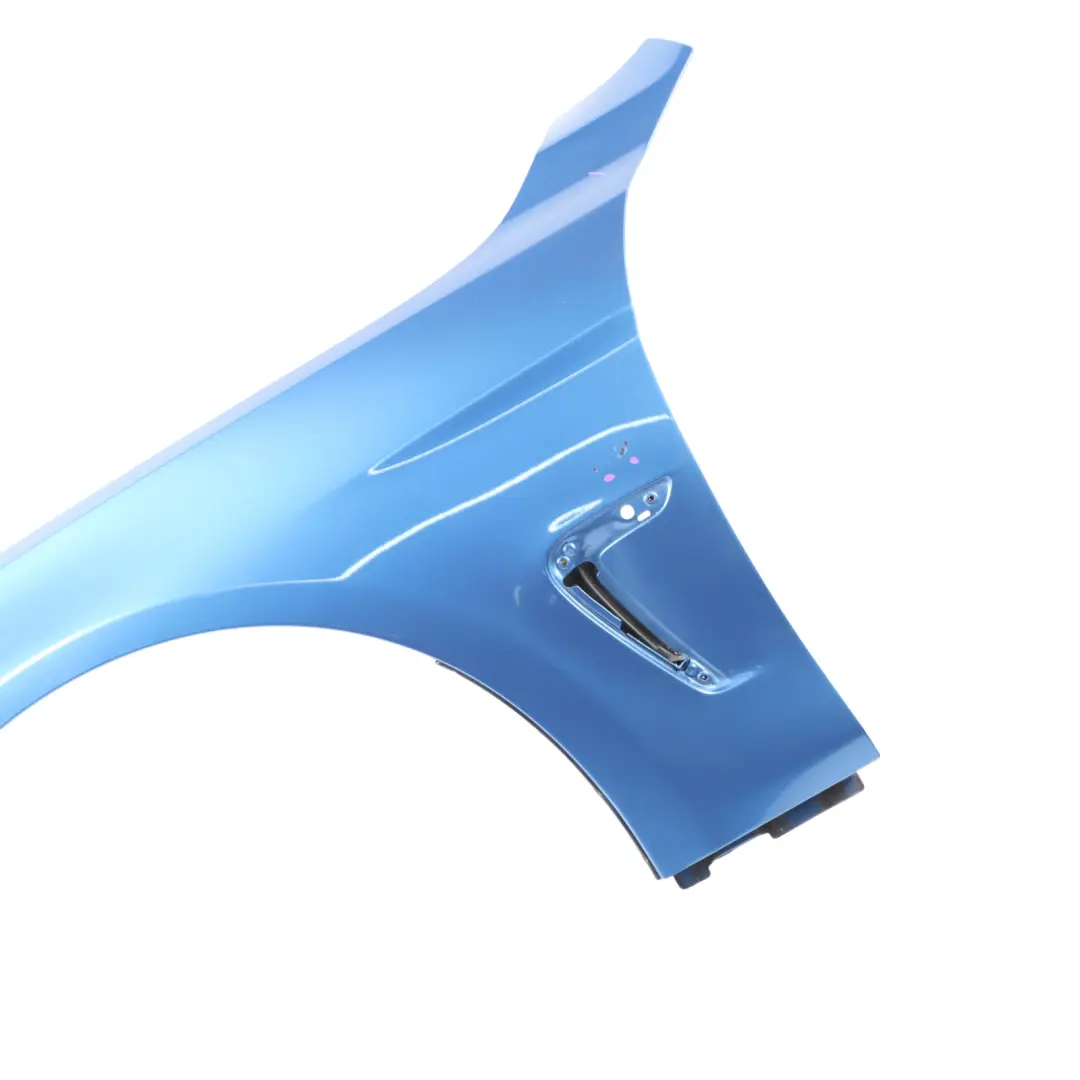 BMW F32 F33 Side Panel Wing Fender Front Left N/S Estoril Blue Metallic - B45 - SKU 7438441-EB - Part number 7438441