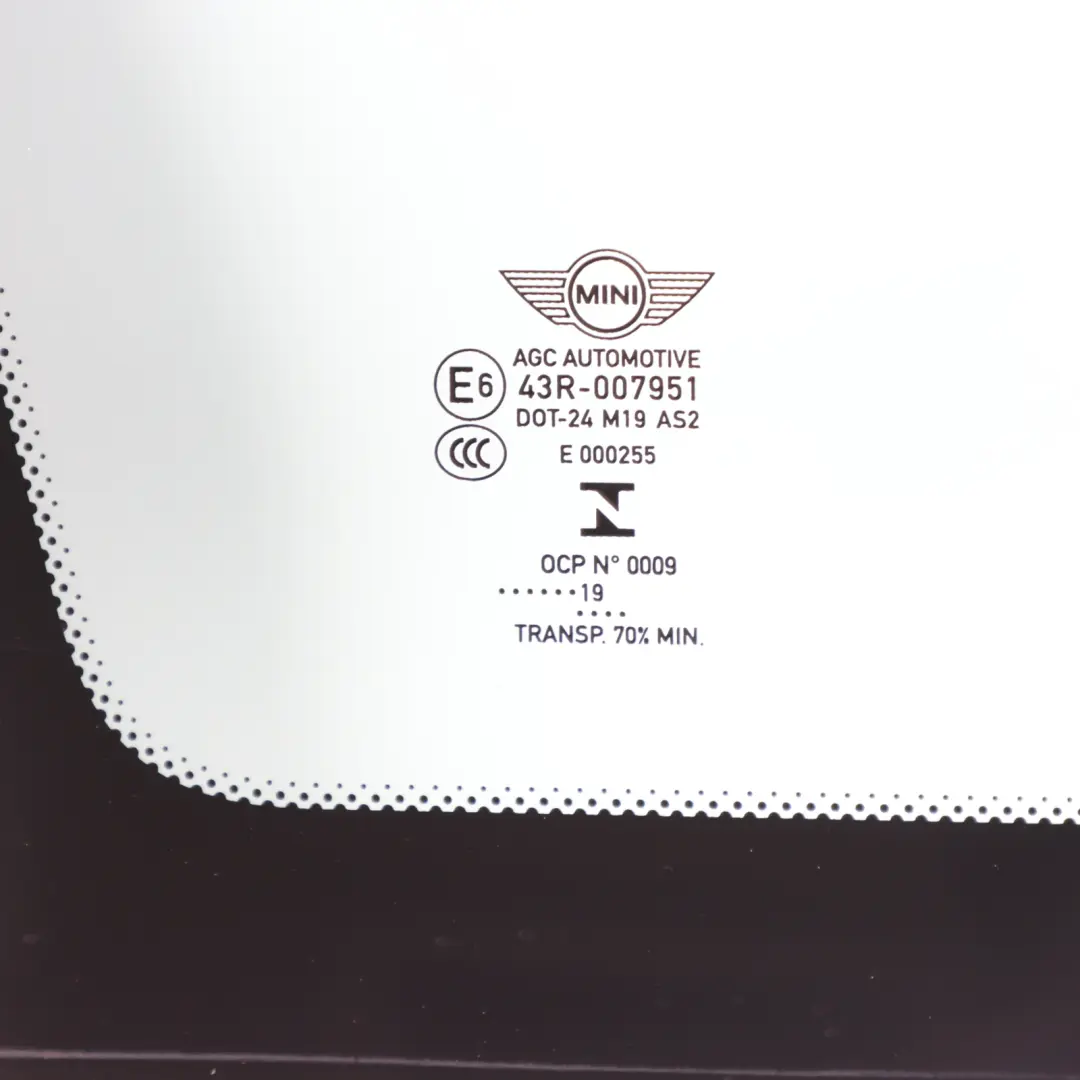 Mini Countryman F60 Ventana Lateral Trasera Izquierda Cristal AS2 - SKU 7439271 - Número de pieza 7439271