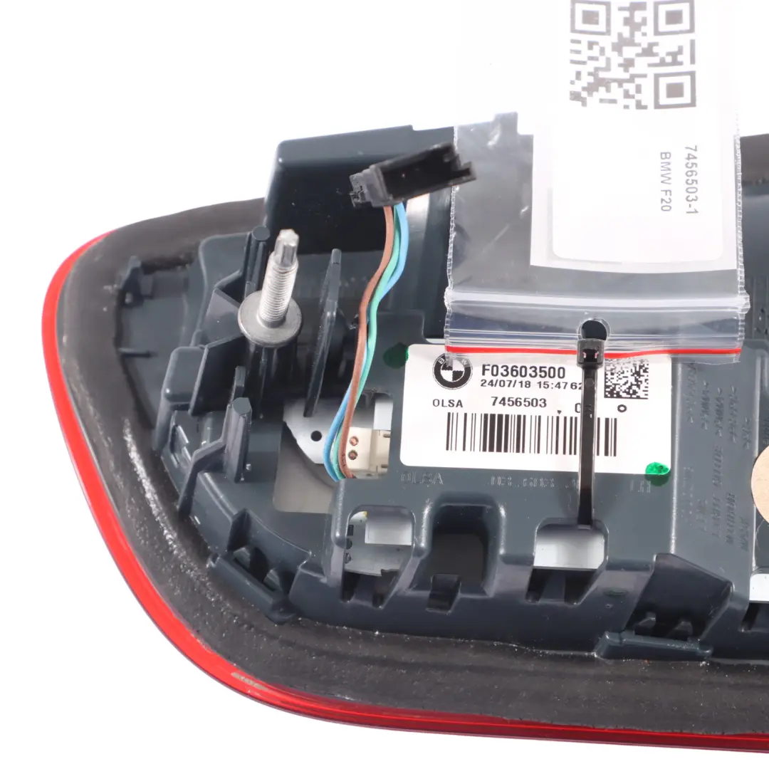BMW F20 F21 LCI Fanale Posteriore Sinistro Fanale Portellone Linea Nera - SKU 7456503-1 - Numero di parte 7456503