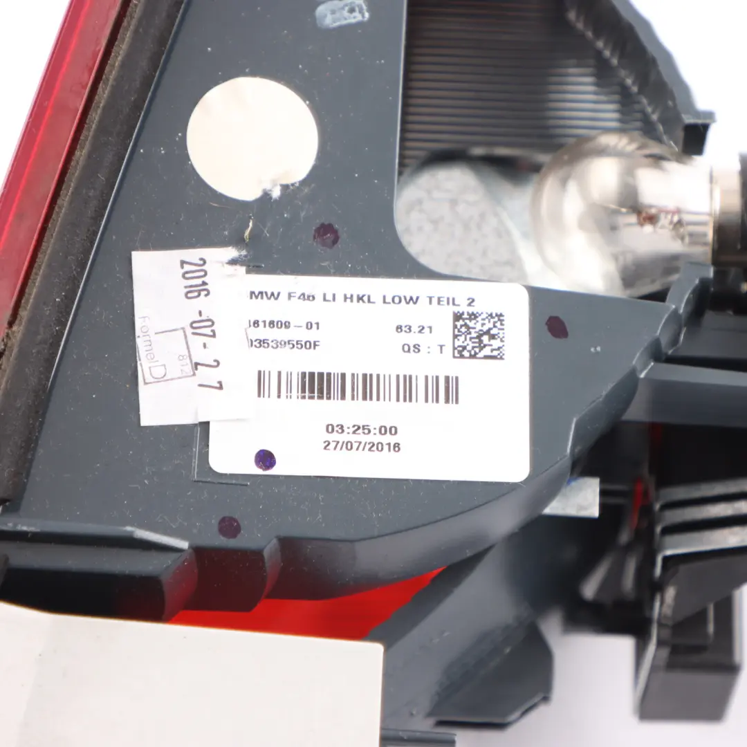 Lamp Light Lid In Trunk Left N/S to BMW F46 LCI Rear with Part number 7461609 BMW F46 LCI Rear Lamp Light Lid In Trunk Left N/S - SKU 7461609 - Part number 7461609