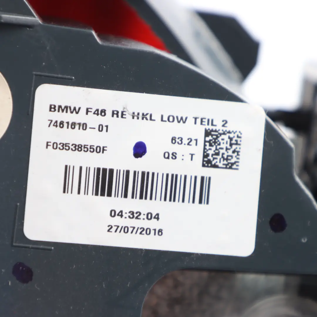 BMW F46 LCI Coperchio Del Fanale Posteriore Del Bagagliaio Destro - SKU 7461610 - Numero di parte 7461610