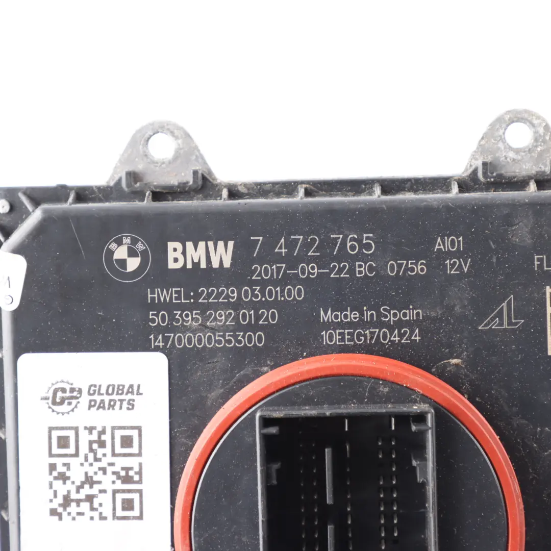 Module De Commande De Phares Adaptatifs À LED AHL FLM 01 pour BMW X3 G01 à propos du numéro de pièce 7472767 BMW X3 G01 Module De Commande De Phares Adaptatifs À LED AHL FLM 01 - SKU 7472765 - Numéro de pièce 7472767