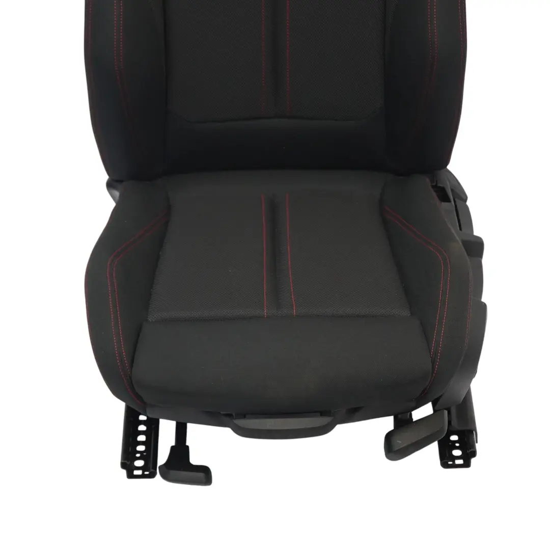 BMW F30 LCI Siège sport avant gauche Tissu intérieur Tissu Anthracite Rouge - SKU 7475405-3 - Numéro de pièce 7475405