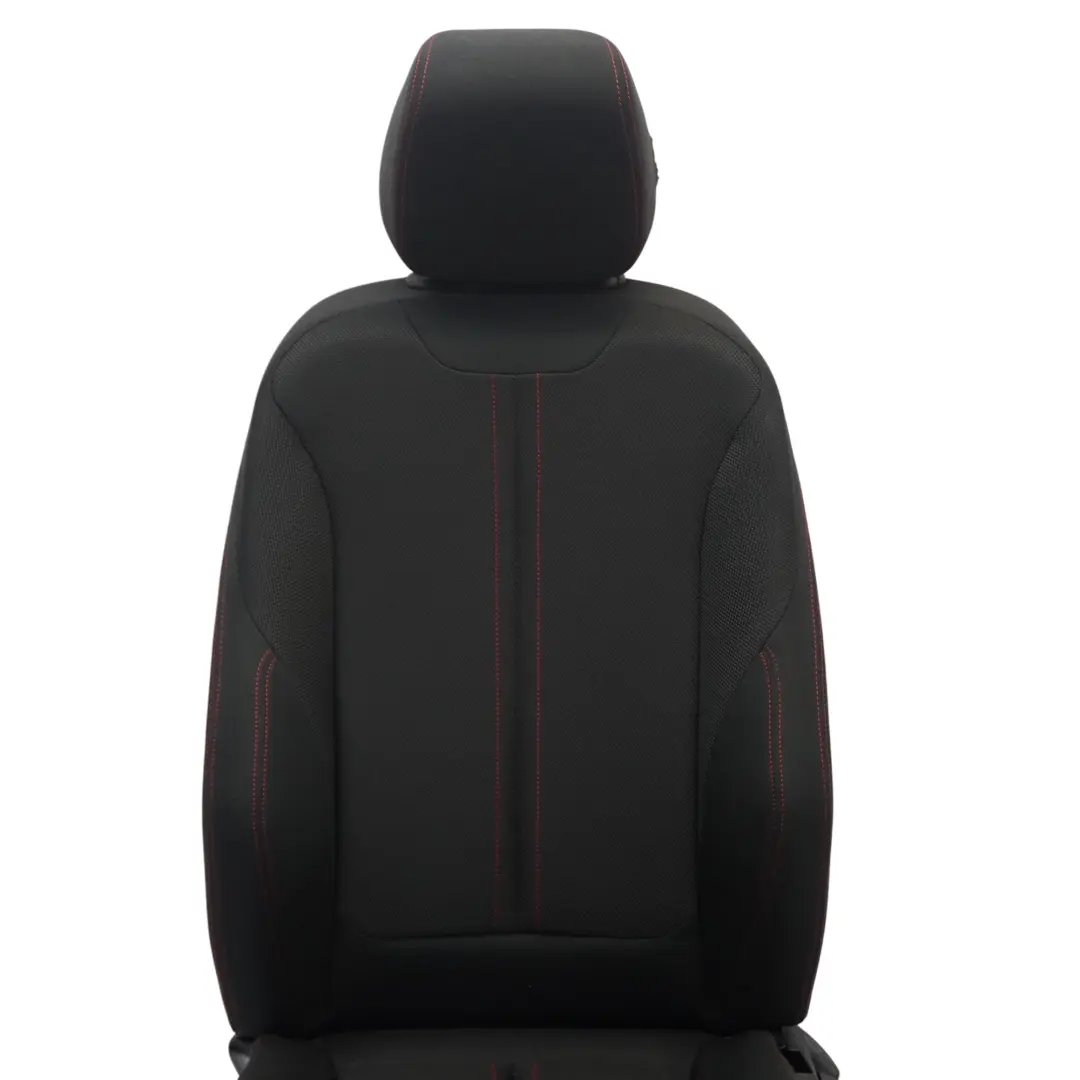 BMW F30 LCI Siège sport avant gauche Tissu intérieur Tissu Anthracite Rouge - SKU 7475405-3 - Numéro de pièce 7475405
