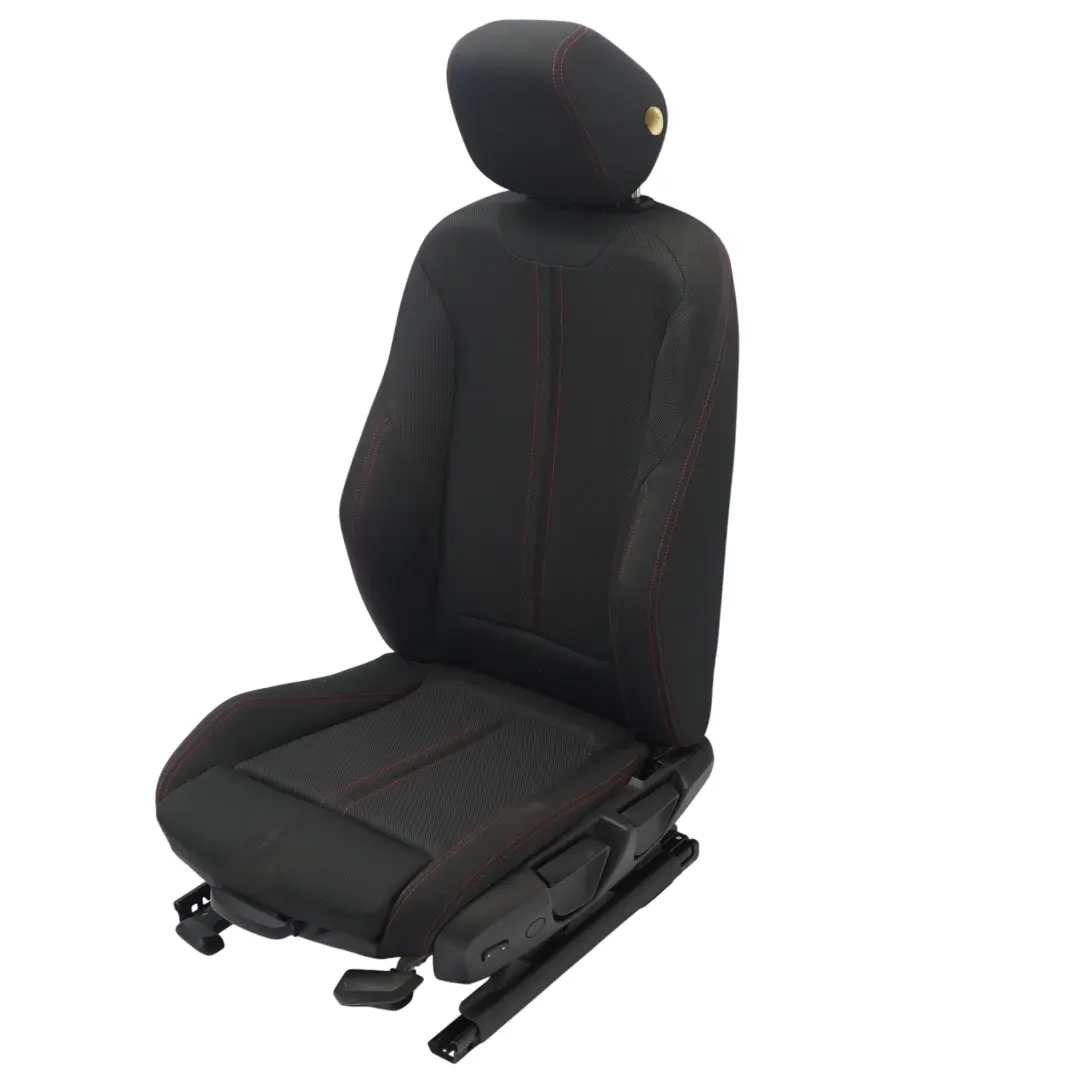 Front Left N/S Interior Fabric Cloth Anthracite Red to BMW F30 LCI Sport Seat with Part number 7475405 BMW F30 LCI Sport Seat Front Left N/S Interior Fabric Cloth Anthracite Red - SKU 7475405-3 - Part number 7475405