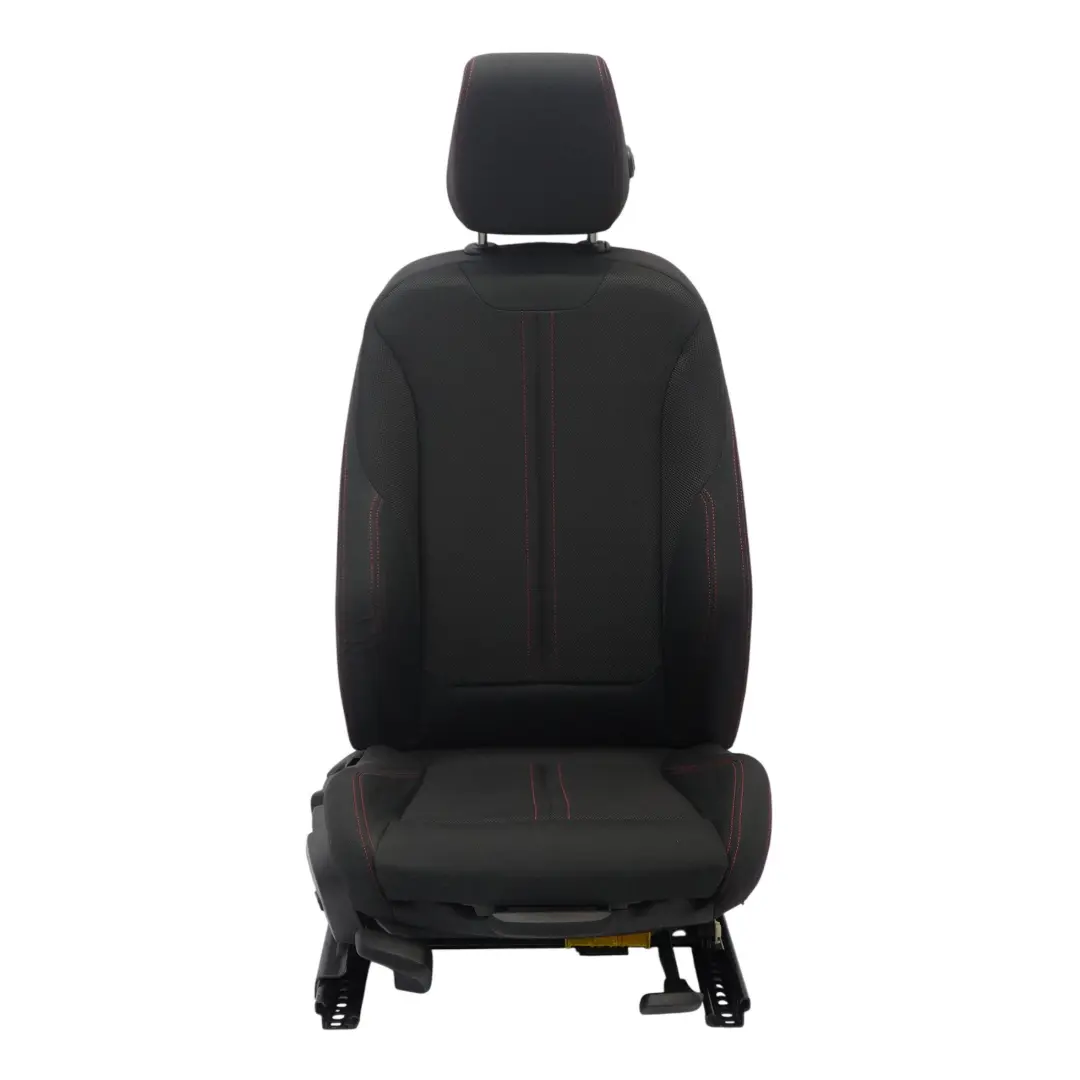 BMW F30 LCI Siège sport avant droit Tissu intérieur Tissu Anthracite Rouge - SKU 7475406-3 - Numéro de pièce 7475406