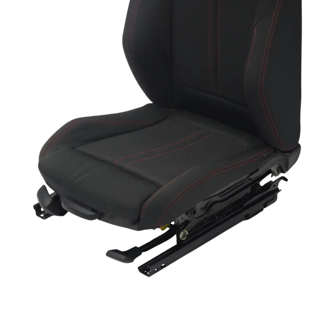 BMW F30 LCI Siège sport avant droit Tissu intérieur Tissu Anthracite Rouge - SKU 7475406-3 - Numéro de pièce 7475406